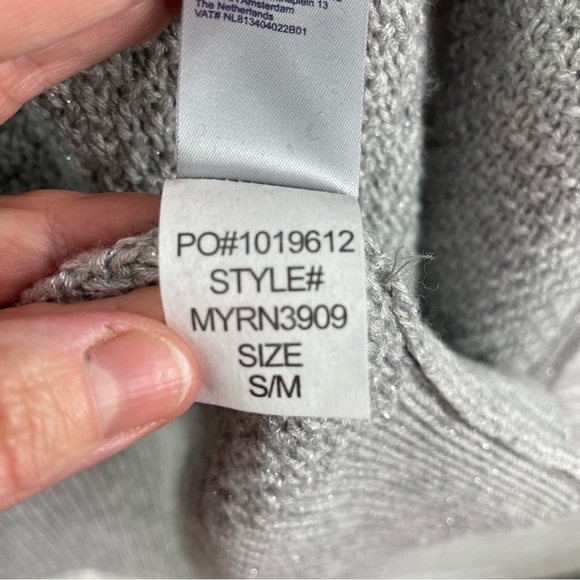 NYDJ Draped Wool Blend Cardigan Gray Size S/M - Picture 12 of 14